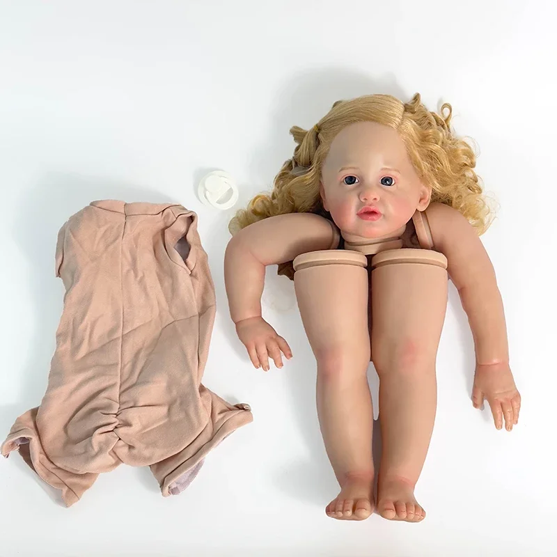 24 -palcová dokončená renforová veľkosť bábik už maľované súpravy Betty LaveLike Baby s látkovým telom a rukou koreňov kvapky na vlasy