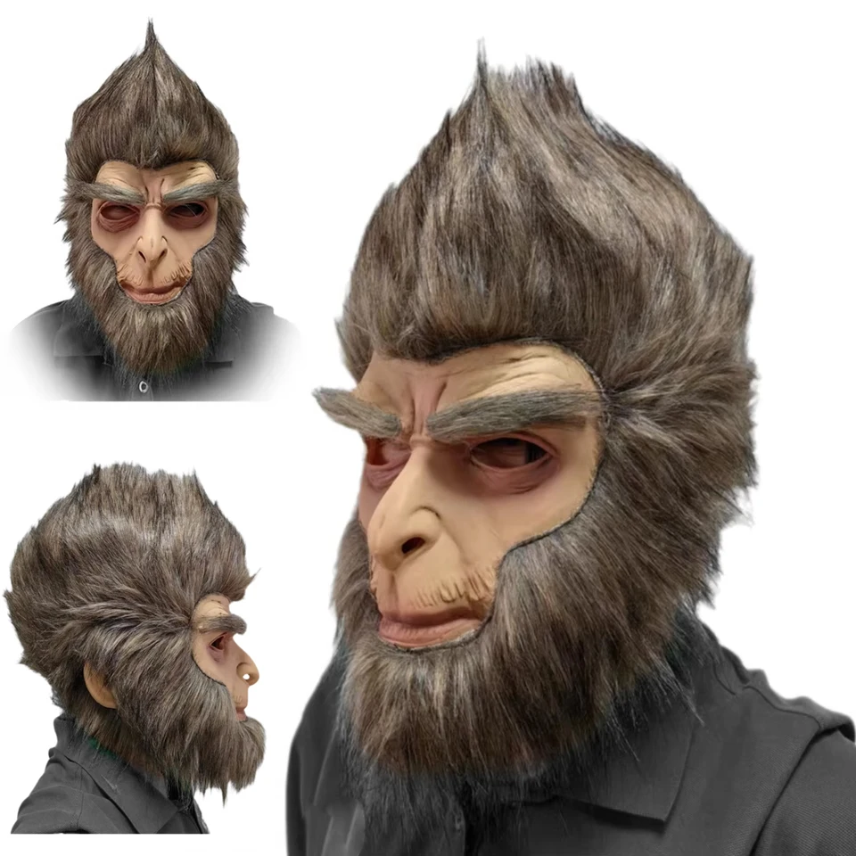 24 Populárna hra Black Myth Wukong Halloween Mask Headar Monkey Monkey Cosplay Character Dress Up For Dance Party Pult Face Mask Cover