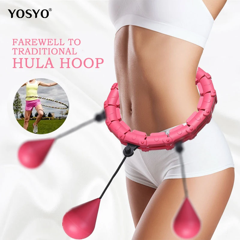 24 sekcií inteligentný športový obruč nastaviteľný tenký pás Massager Cvičenie telocvičňa Kruh kruh Fitness Zariadenie Zariadenie ľahké chudnutie