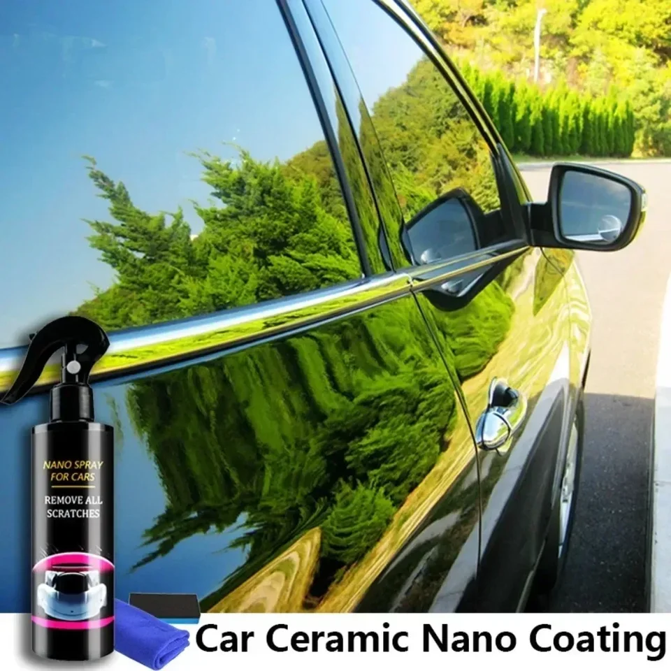 2495Car Nano Ceramic vosk povlaky Spray Spray Krištáľové leštenie kvapaliny Vysoko ochranná hydrofóbna kabáta Scratch Scratch Detail