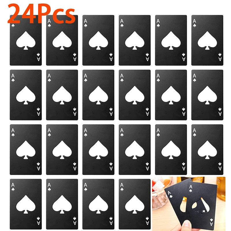 24ks Ace of Spades Bottle Opener poker otvárač piva na fľašu otvárač kreditnej karty Bar Party Tools