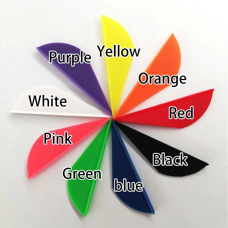 24ks lukostreľba 2 -palcová šípka Fletching Gum Perie Arrow lopatky Plastové plasty TPU Fletching Perie Diy Arrow Príslušenstvo
