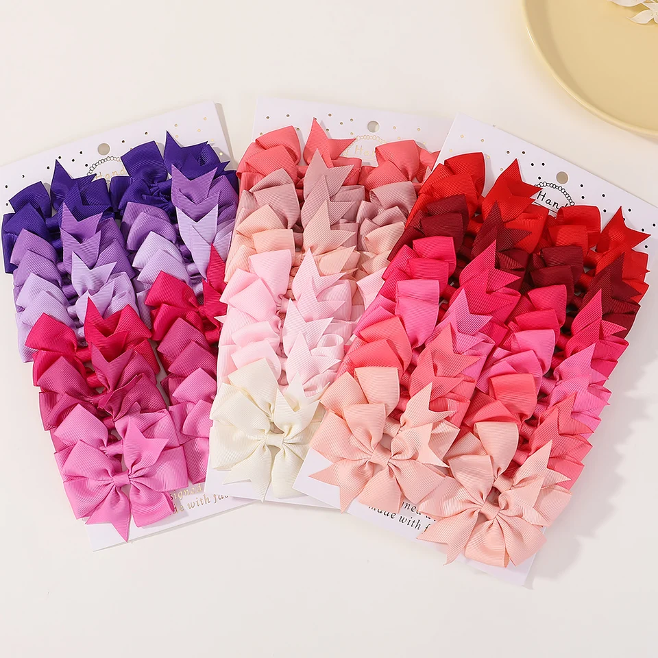 24ks/nastavené masívne vlasy luky vlasové svorky Barrettes Headwar Wearful Cytle HairPins