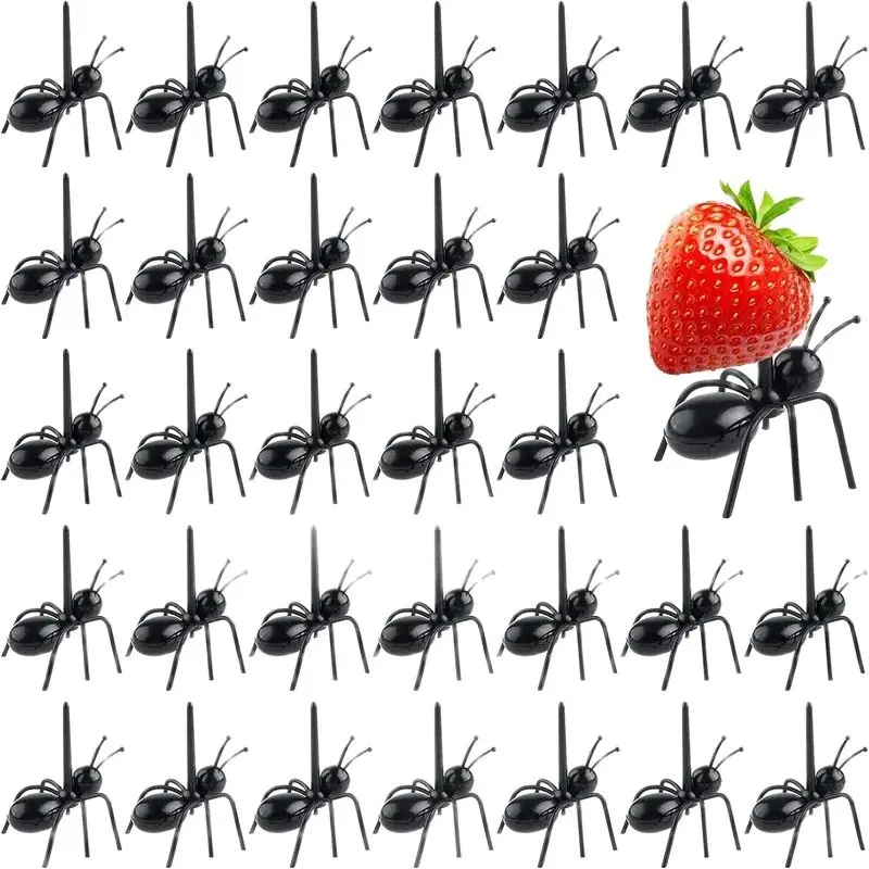 24ks obedový box bento doplnky pre deti Mini Ant Fruits Lunch Box Dezert opakovane použiteľné predjedlá na výbežky