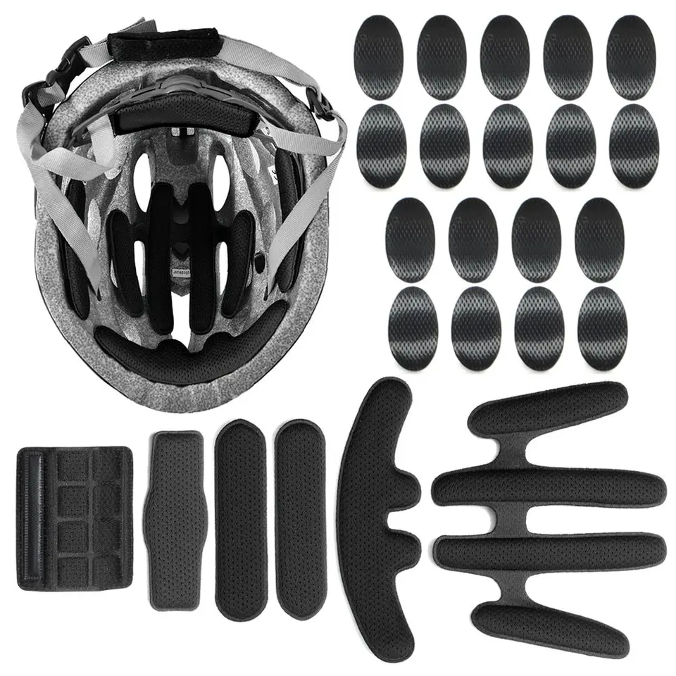 24ks/set Helma Paldding Kits Soted Hufgge Výmena motocyklových bicyklov cyklistika Univerzálne penové vankúšiky