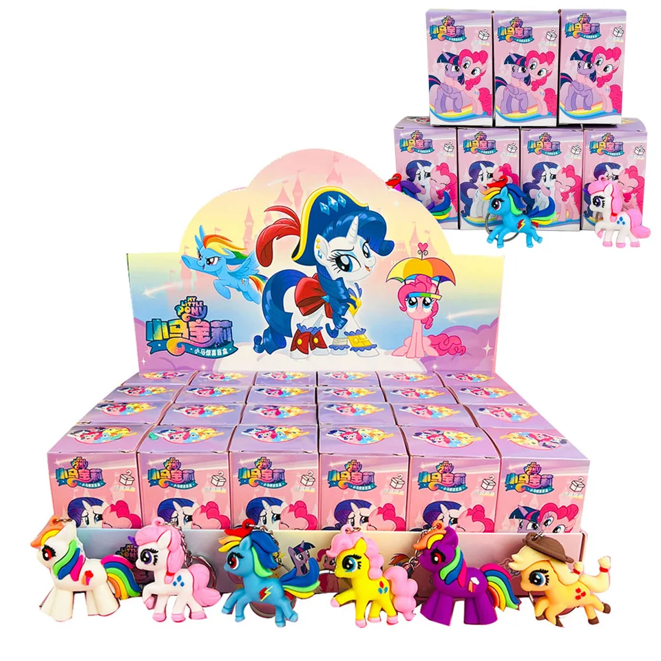 24ks/set Keychain prívesok Cinnamoroll Twilight Sparkle Anime Figures