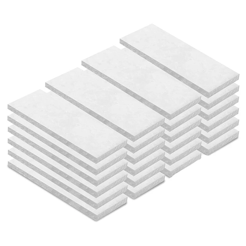 24ks stolová hasičská jama keramická vlna knôt vrchol Firepit Sponge Cotton Core Knidle Výmena knôtov 4.7 