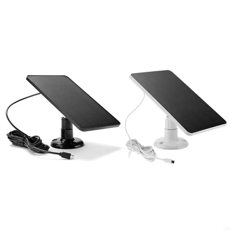 24TA 10W Solárny panel pre bezpečnostnú kameru WiFi s nabíjacím káblom micro USB