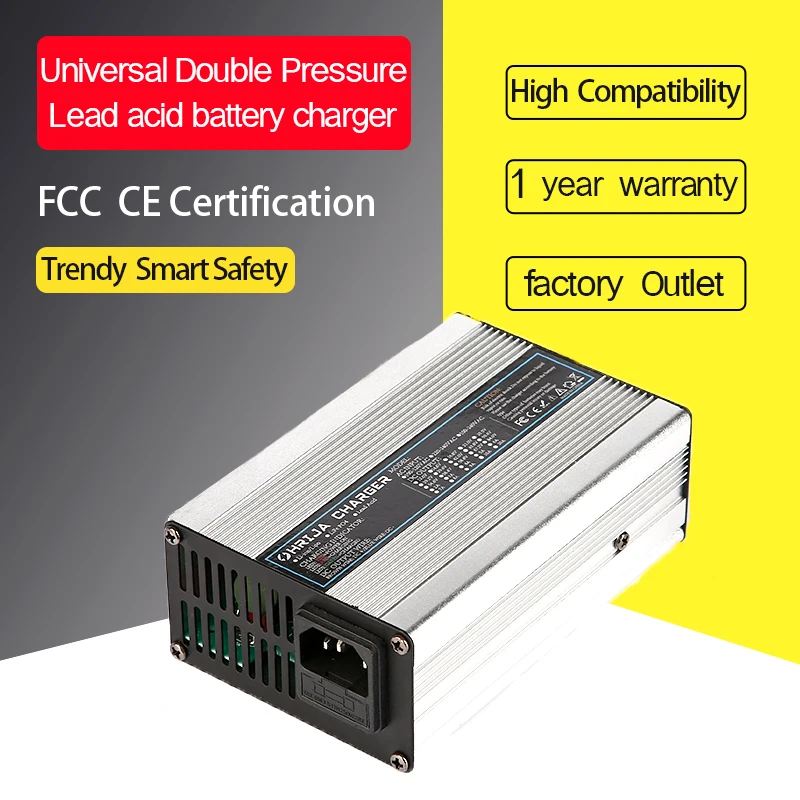 24V 10A nabíjačka pre 10AH až 100 AK 24 V Kyselina BATTERICKÁ BATTER ELEKTRICKÁ AGNA AGM Kvalita batérie Hliníková zliatina inteligentný ventilátor Ohrija