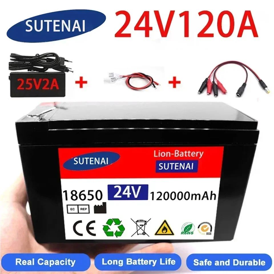 24V 120a Li Ion 18650 Elektrické vozidlo batérie Littium batérie 21V- 25V 35AH 120AH vstavaného BMS 30A High Pročatiny