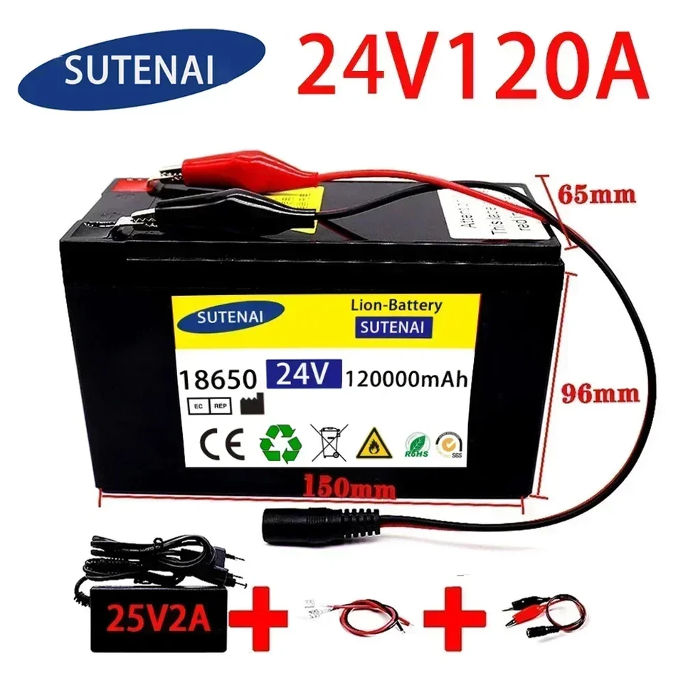 24V 120a Li Ion 18650 Elektrické vozidlo batérie Littium batérie 21V- 25V 35AH 120AH vstavaného BMS 30A High Pročatiny