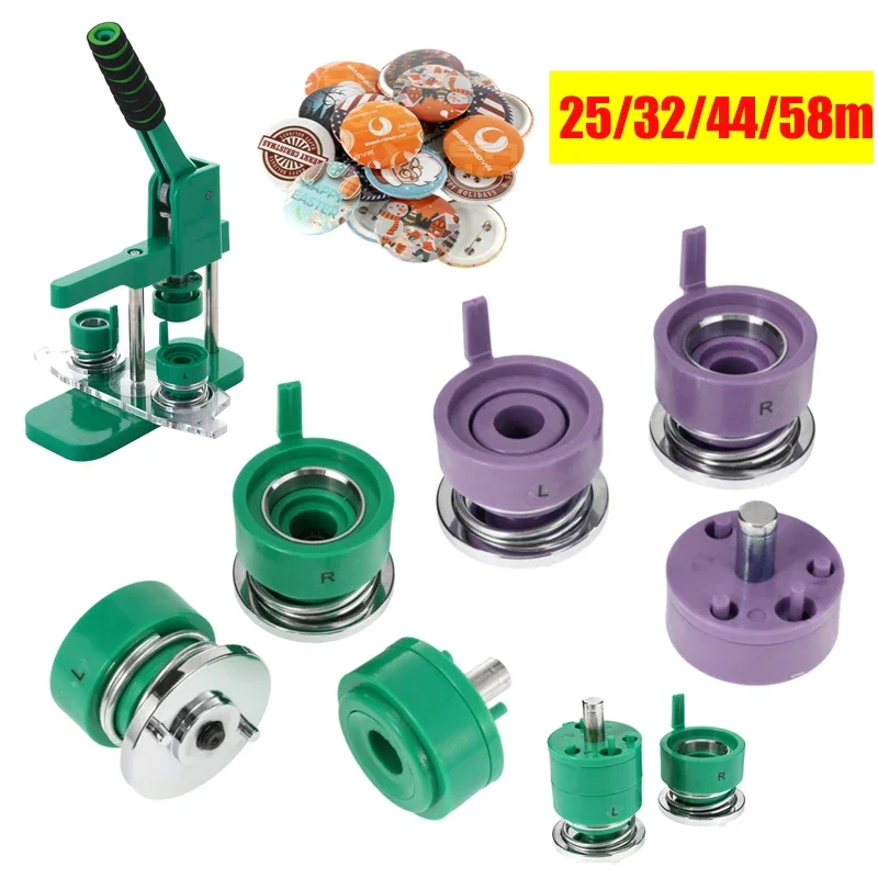 25/32/44/58 mm odznak Dierovacia forma pre DIY Button Maker Stlačením stroja Tlačidlo stroja stroja zameniteľná forma