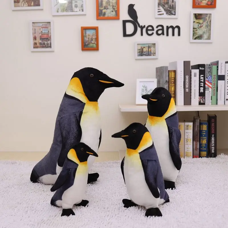 25-55 cm simulácia roztomilý stojaci Penguin Family Plush Hray Reallife Antarktické morské zvieratá plnené bábiky narodeniny darček pre deti
