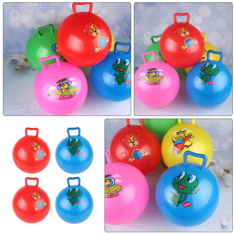 25 cm detská rukoväť lopta PVC Jumping Ball Sports Sports Grasping Toy Sense Training Cartoon Strucking Ball Beach pláž bazénové hračky