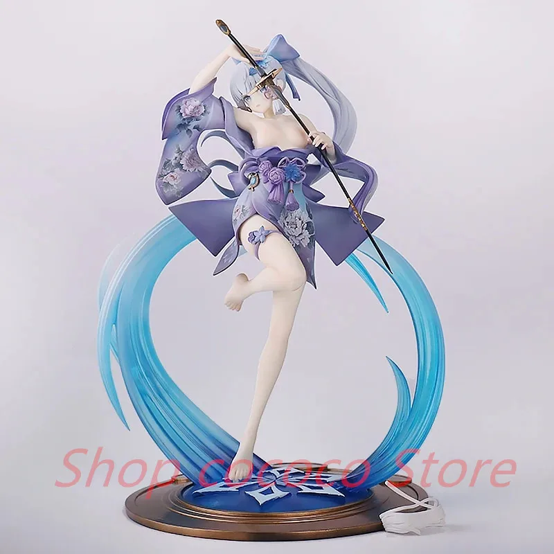 25 cm Genshin Impact postava nakreslite nôž Kamisato ayaka anime figurín PVC model Periférny zbierka dekorácie bábiky narodeniny darček