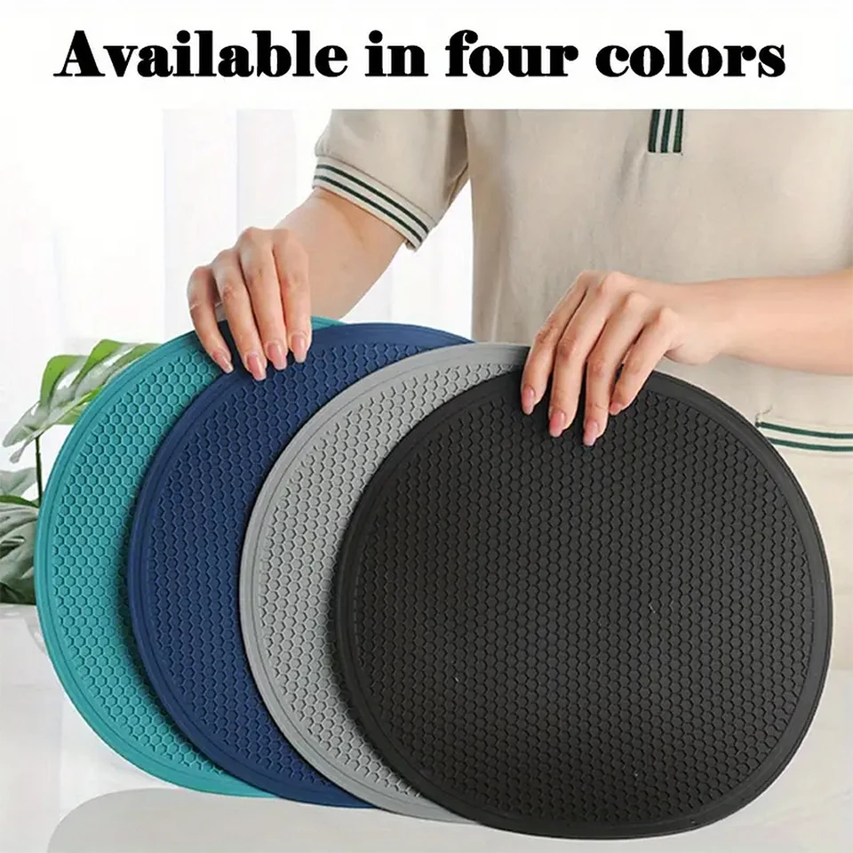25 cm Veľká silikónová podložka Coaster odolná voči tepelne prestieraním plástového honosu