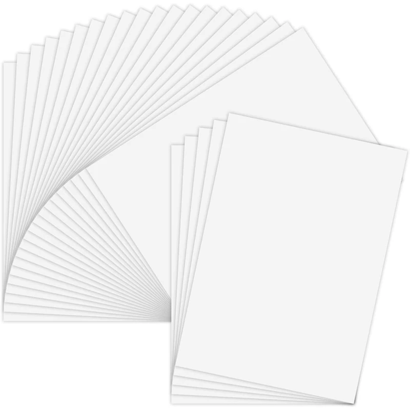25 listov na tlač vinylovej nálepky Papier Self-pasívny nepremokavý matný biely papierový list papiera pre atramentovú tlačiareň