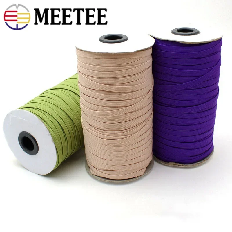 25 metrov Meettee 6mm Soft Elastic Band Pin Gu Gume Bands Underwear Dort Decor Webbings
