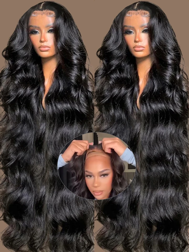 250 Hustota 7x5 13x4 bez Glueless Parochňa ľudské vlasy pripravené na nosenie brazílskeho brazílskeho vlny 1 3x6 Body Wave HD Lace čelné parochne pre ženy