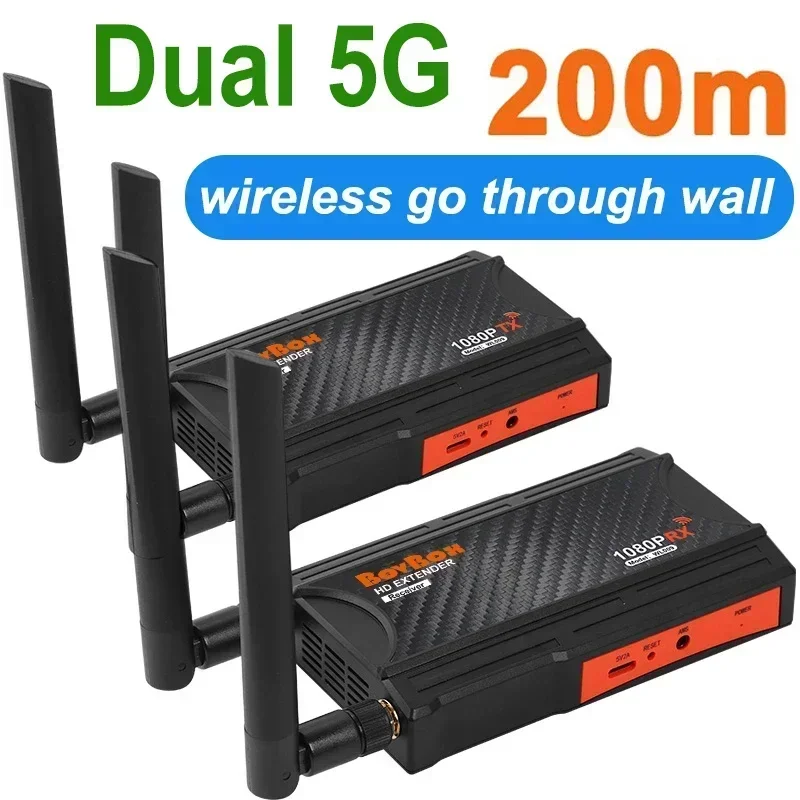 250 m Wireless HDMI Extender 1080p 200 m Video Personmiter and Prijímač Displej zdieľania pre PS4 Camera prenosný počítač na TV Monitor