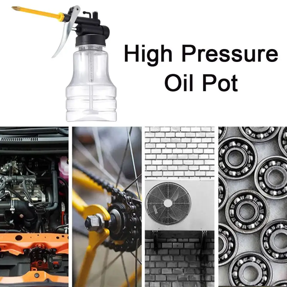 250 ml oleja plechovky mazanie oleja Oil Plastové olejové čerpadlo Mazivo čerpadlo s vysokým tlakom strojov