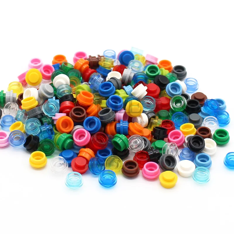 250ks MOC stavebné bloky 4073 Plate Round 1x1 Dot DIY Figuly Lampy Tehly Kompatibilné s 6141 15570 stavebné hračky