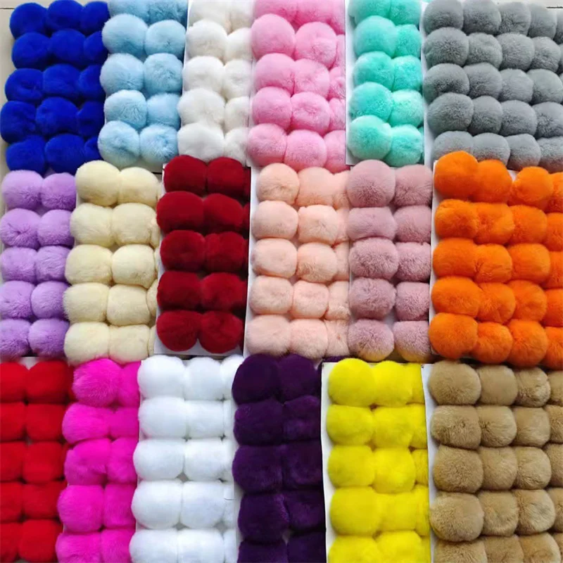25ks 6cm 8cm kožušinové pompom falošné vlasové klobúky guľôčková kožušina guľôčková loptička pom pom