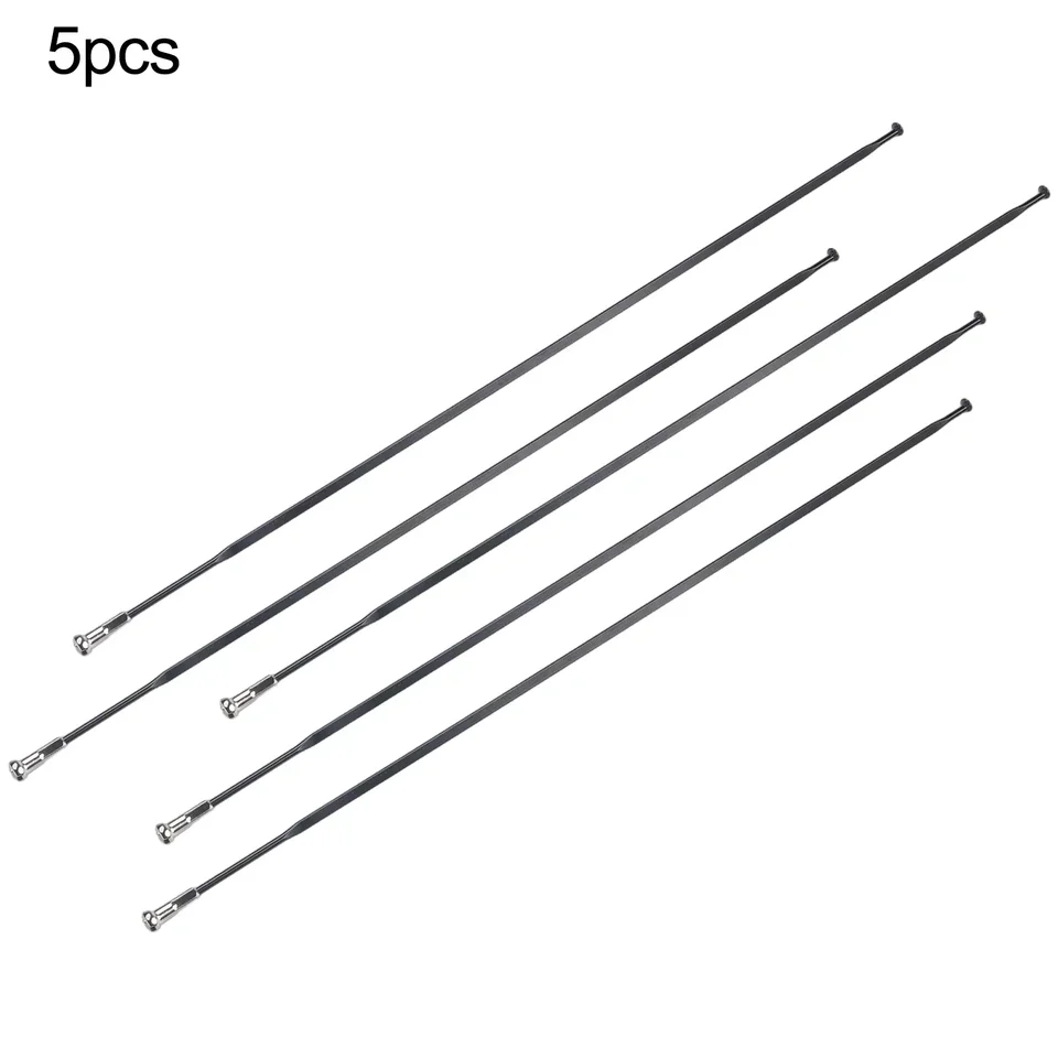 25ks/set bicykel hovoril plochý rovný ťah 277 mm oceľový stĺp PSR Ploché lopatky