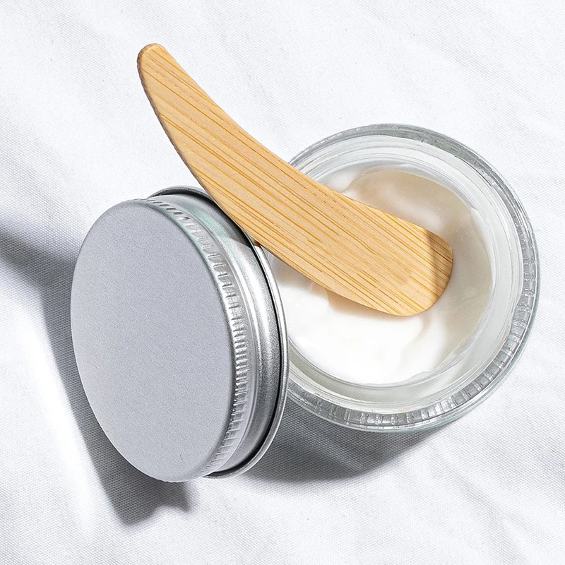 25ks veľkoobchodný kozmetický krém na tvár malé lyžice ploché kopček mini make -up bambus drevené kozmetické kozmetické kozmetické špachtle