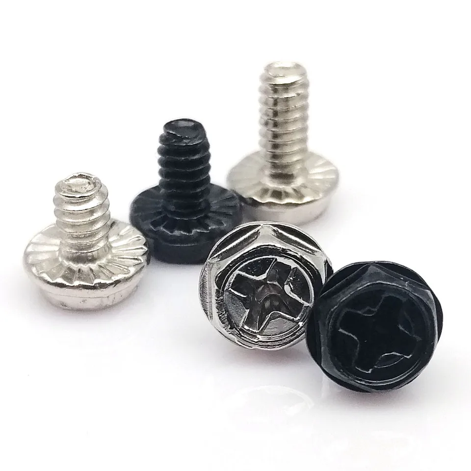 25ks čierne striebro 6#-32x5/6/8 mm PC PAY SUMPLIVE SPRÁVA PSU PLITNÁ DIVORA PHILLIPS HLAVNÁ HLAVNÁ HLAVA