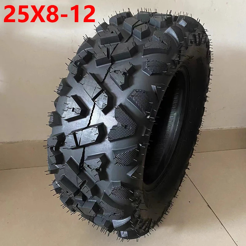 25x8-12 predné bezdušové 25*8-12 Vákuová pneumatika pre Honda Four Wheel ATV 500cc GO Kart 12-palcová pneumatika