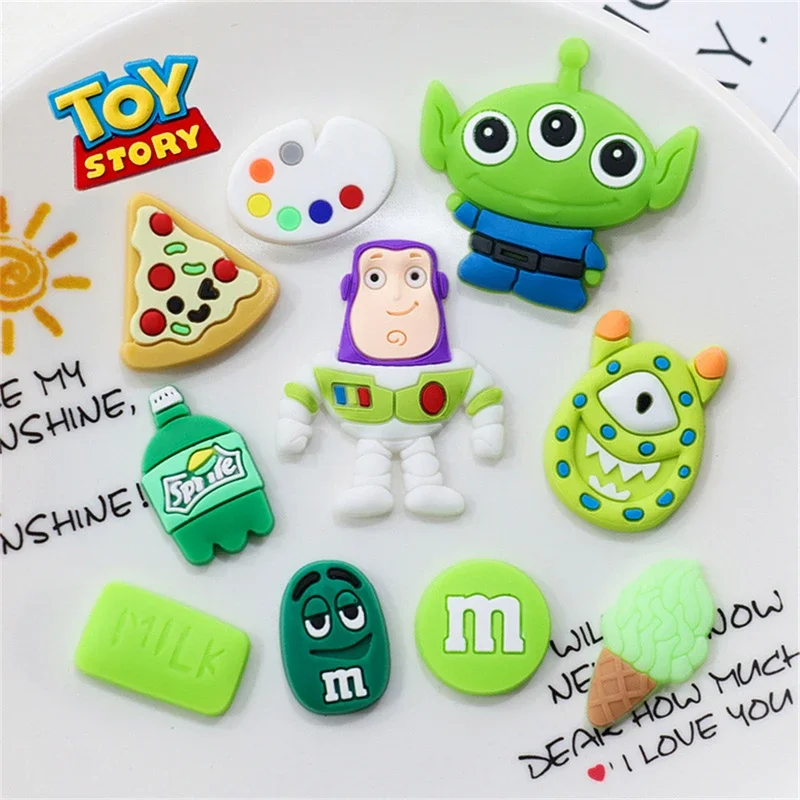 26/12ks hračkársky príbeh Disney Cartoon Buzz Light Rok PVC Shoe Charms Doplnky DIY Detské dreváky Sandále Dekoratívna pracka