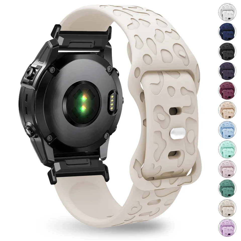 26 22 mm Silikónový remienok pre Garmin Fenix ​​6x 5x 7x Epix Gen 2 Rytiny QuickFit Raktband pre Fenix ​​6 5 7 955 965 Tactix 7 hodinky