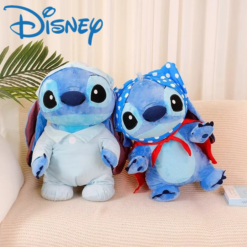 26/50 cm Disney Stitch Plush Doll Doll Kawaii Lilo & Stitch Fľbaté hračky Summer Dream Series Series Veľké plyšie vankúš k narodeninám