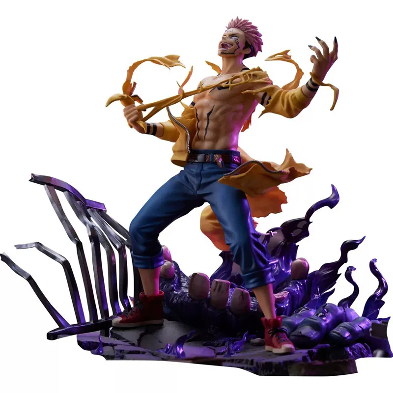 26 cm Jujutsu Kaisen postava Ryomen Sukuna Akčné figúrky Anime Collection Collection Model Desktop Doll Doll Ornament Hračky Darček k narodeninám