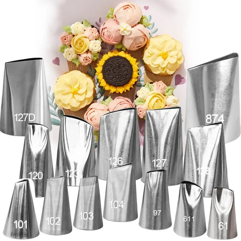26 Štýl ružového okvetného pečiva trysky taška na zdobenie koláčikov CHOPCACE CREAM Piping Tips