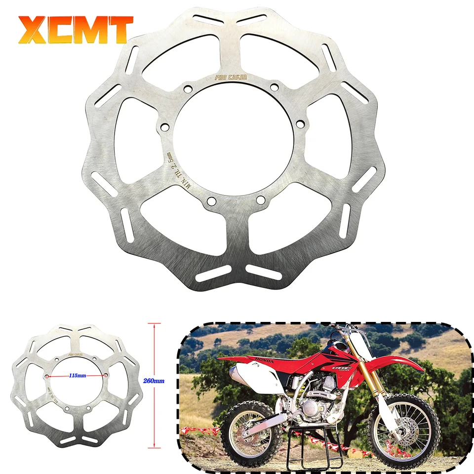 260 mm motocyklový brzdový disk pre Honda CR125E CR125R CR250E CR250R CRF250X CRF450X CRF450R CRF250R CRF250RX CRF450RX 2002-2023
