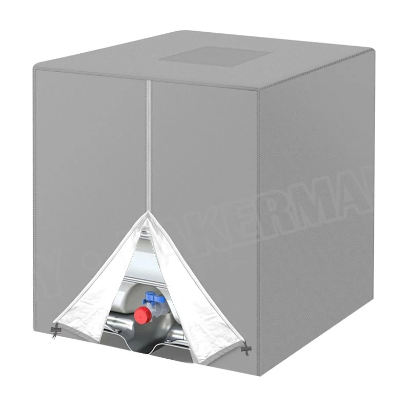 275 galónov IBC Tote Cover Outdoor Silver Green Black so zipsom 1000L Tank100%Polyester Všetky účelové obaly