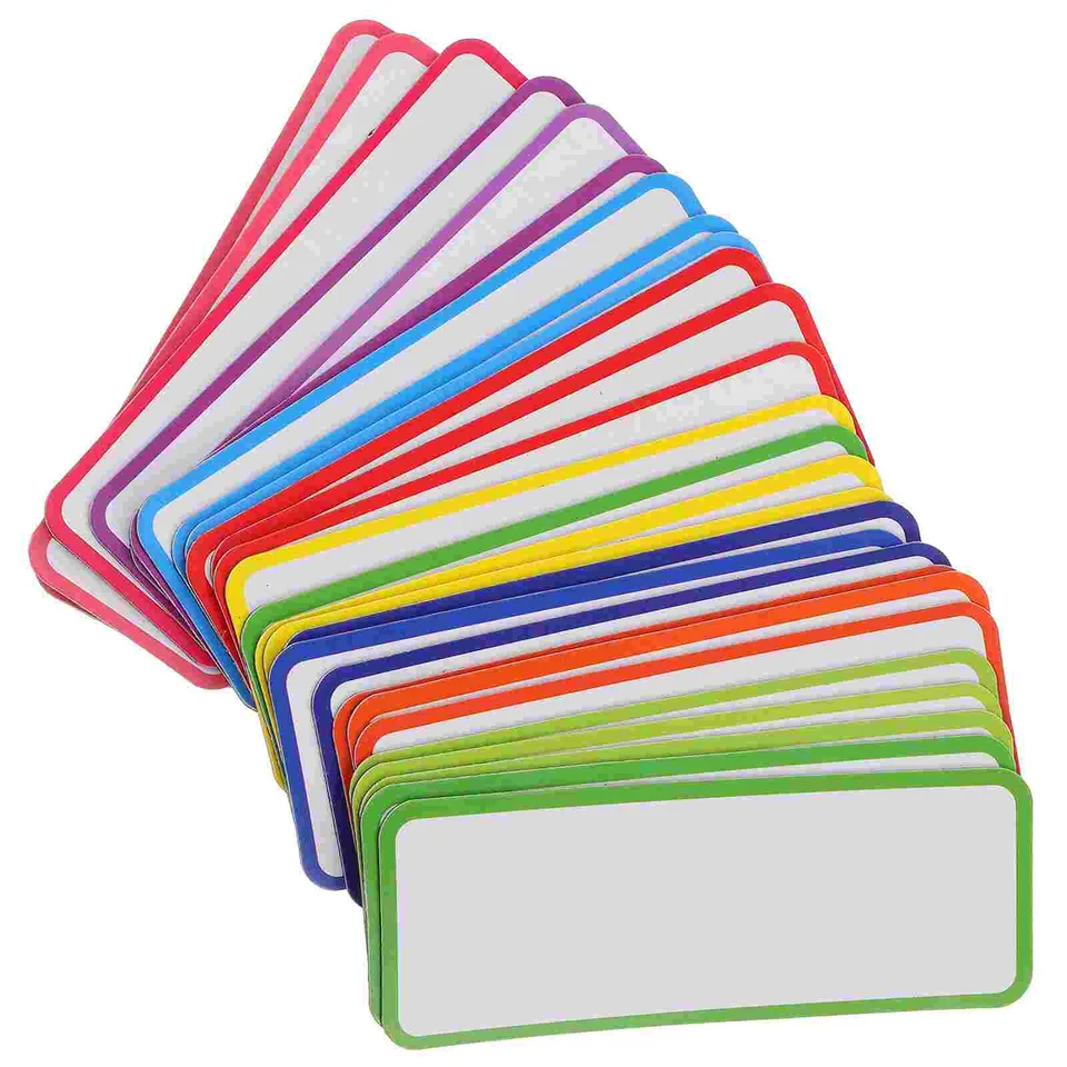 27ks Magnetické suché vymazanie štítkov Magnetické memoranné taniere Značky Značky magnetových značiek pre skladové tabule Magnetické štítky Nálepky