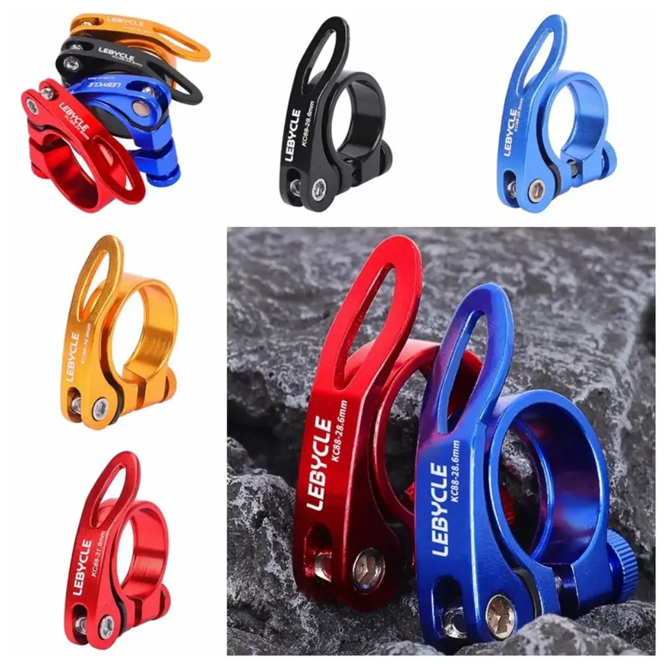 28,6/30.2/31,8/34,9 mm CLAPP CLAPP CLEPE Rýchlo uvoľnenie Ultrasmelné rýchle uvoľnenie sedadlo stĺpca zliatiny kovové bicykle SEAT SEAL CLIP MTB