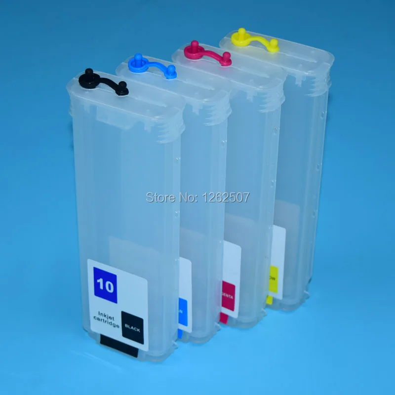 280 ml 4Colors Prázdne náplňové atramentové kazety pre atramentovú kazetu HP82 pre HP DesignJet 500 800 500PS 800PS Plotters s oblúkovým čipom