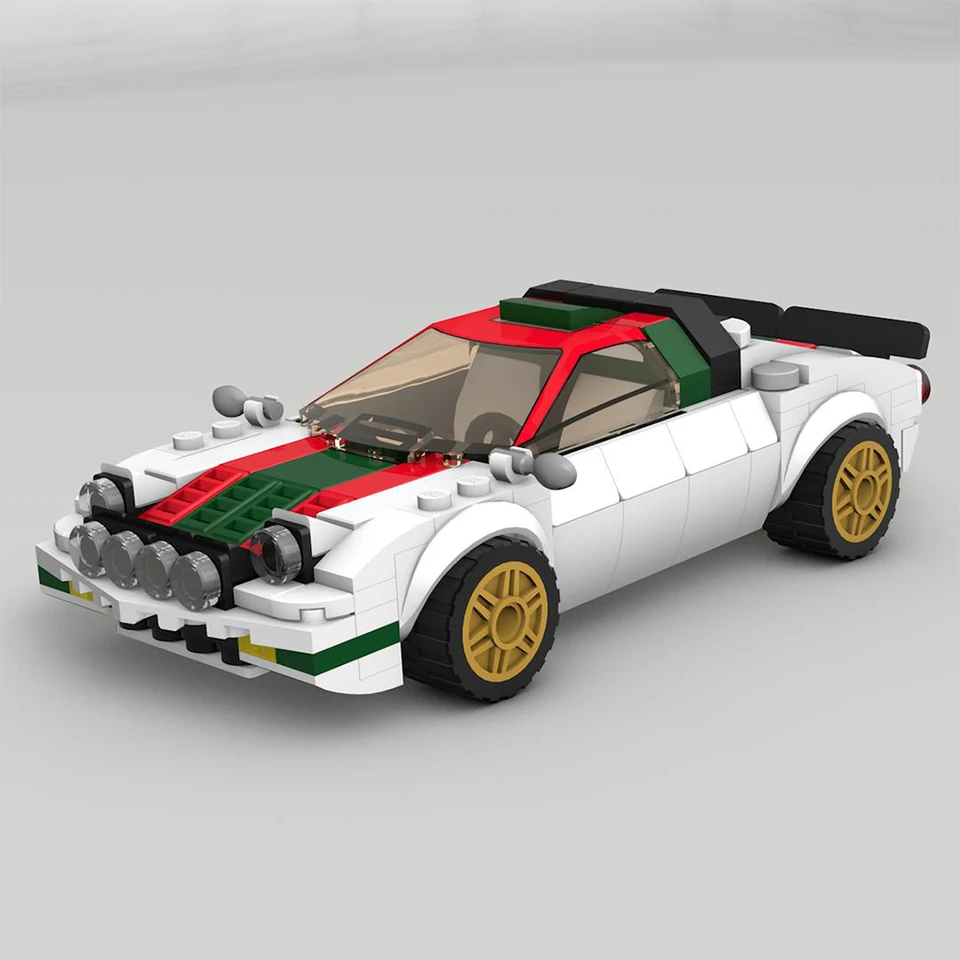 287ks MOC Speed ​​Champion Rally City Car Slávna značka Model športových automobilov Building Blocks Technology Racing Detské hračky Darček