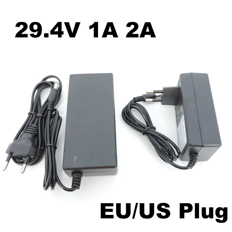 29,4 V 1A 2A lítiová nabíjačka batérie DC 5.5 Muž pre 24 25,2V 25,9 V Li-Ion Battery nabíjačka