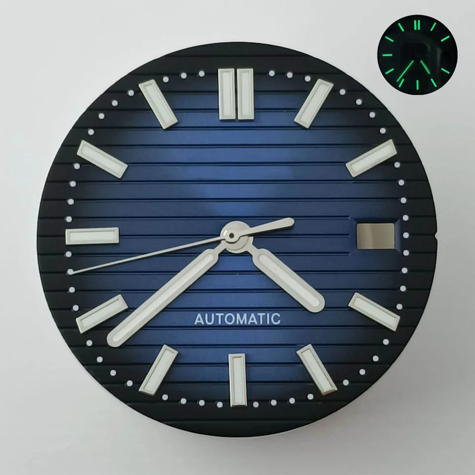 29,5 mmwatch Dial Green Luminous NH35 Dial pre NH Watch NH35 MOHE BLACK/BLUE/GREEN/BIELE ZÁSOBY