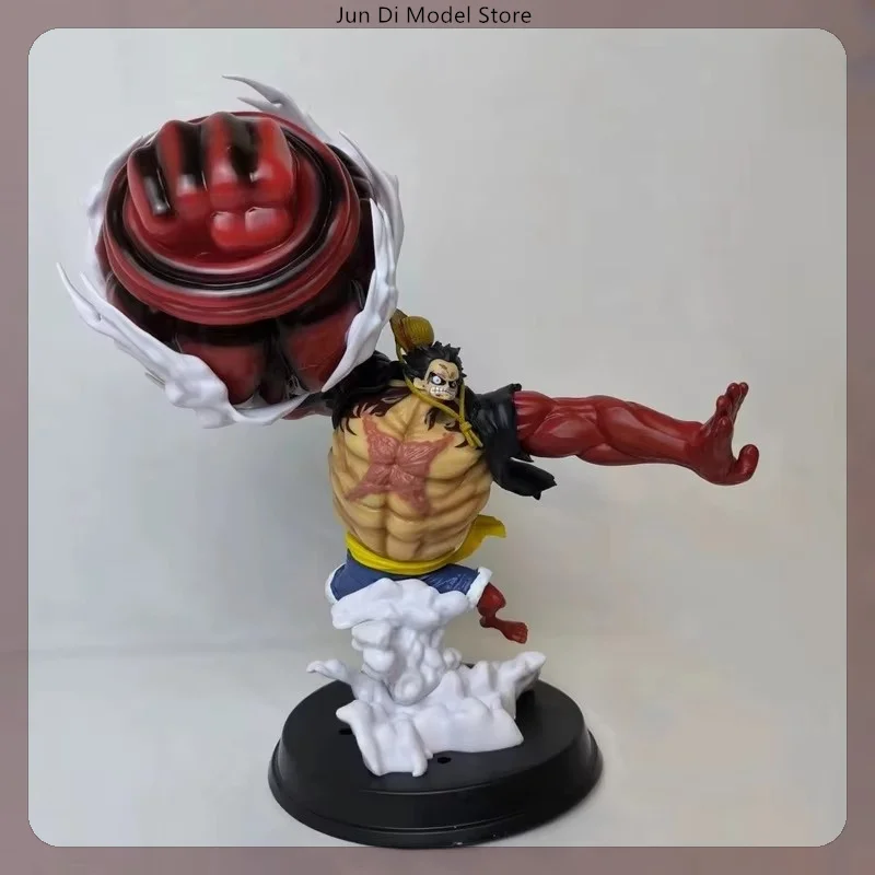 29 cm jeden kus Gear 4 Luffy Battle Stance Japan Anime Postava Model socha chlapci zbierka Zbierka dekorácie dekorácie ozdoby hračky darčeky