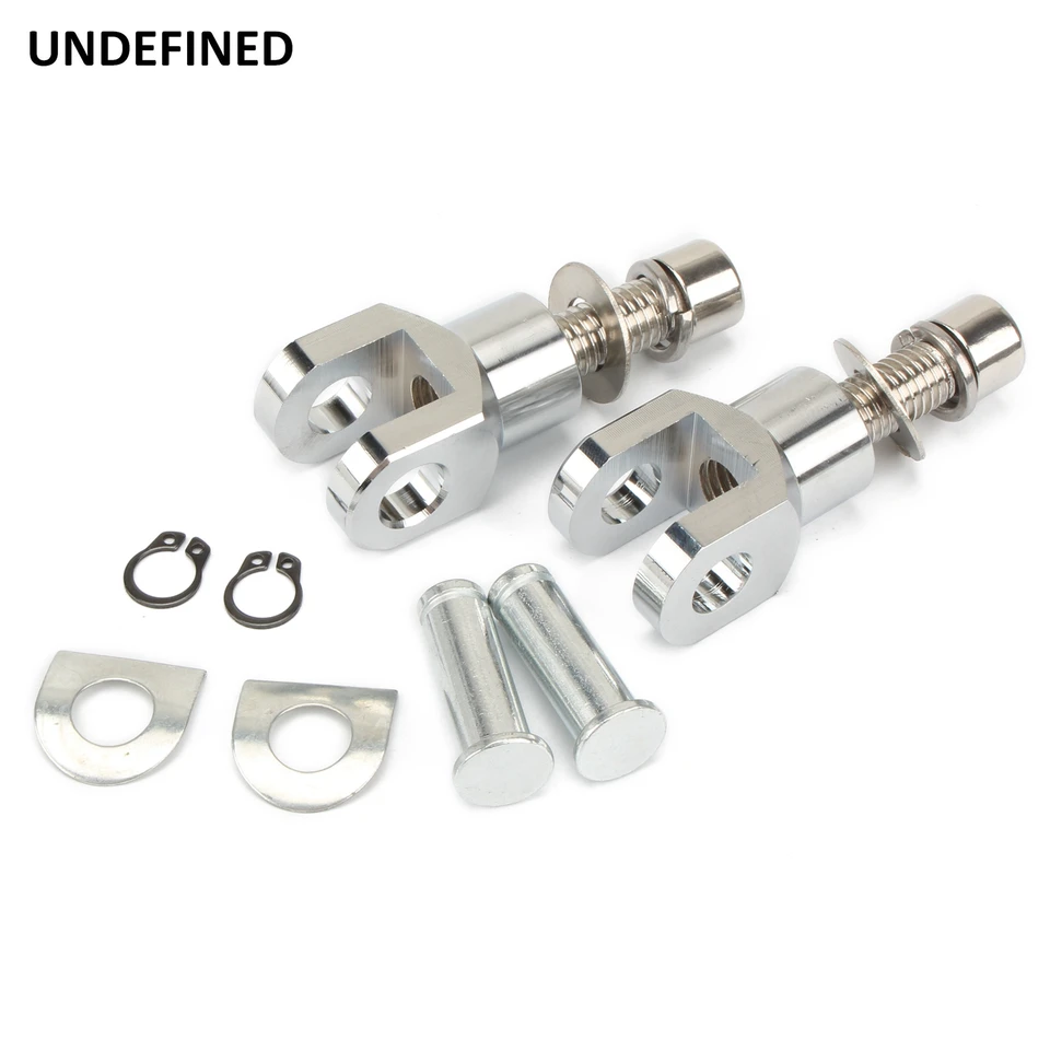 29 mm/ 39 mm čierny chrómový motocykel Foot Peg Footrests Clevis Kit Mount w/ Hardware pre Harley Honda Yamaha Kawasaki Suzuki