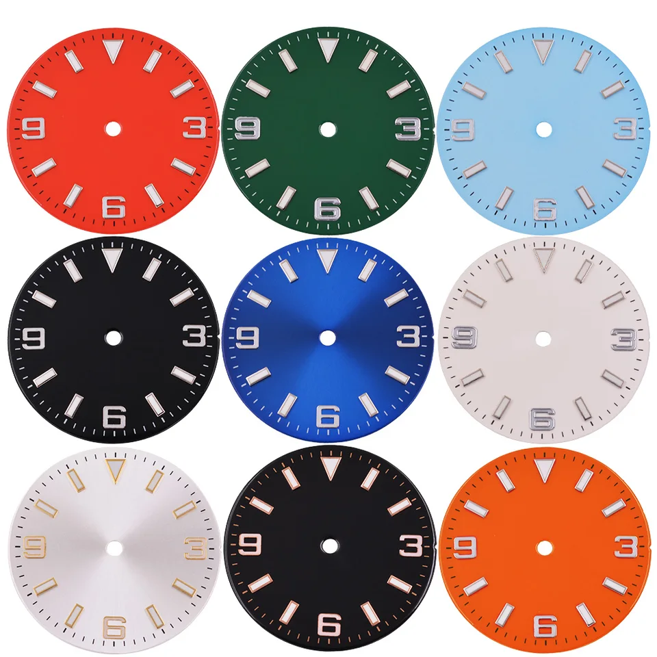 29 mm hodinky Dial Green Luminát Fit NH35 NH36 ETA 2824 2836 MIYOTA 8215 8205 821A DG2813 3804 Pohybový doplnok