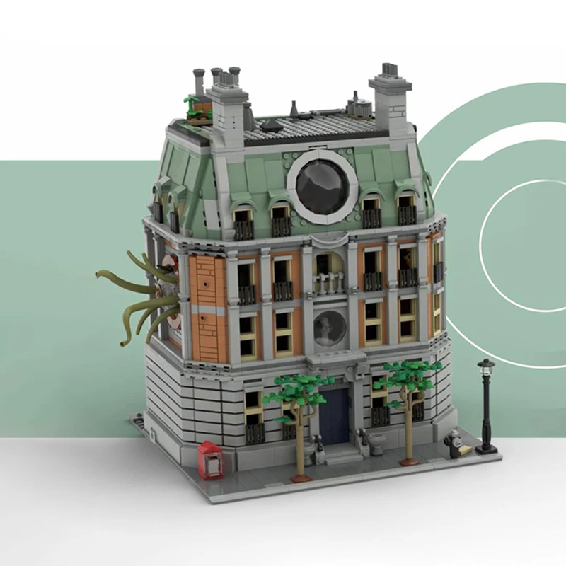 2969pcs MOC Sanctum Sanctorum Modernizovaná modelová architektúra budov Bloky Model Model Zhromaždenie hračiek Detské darčeky