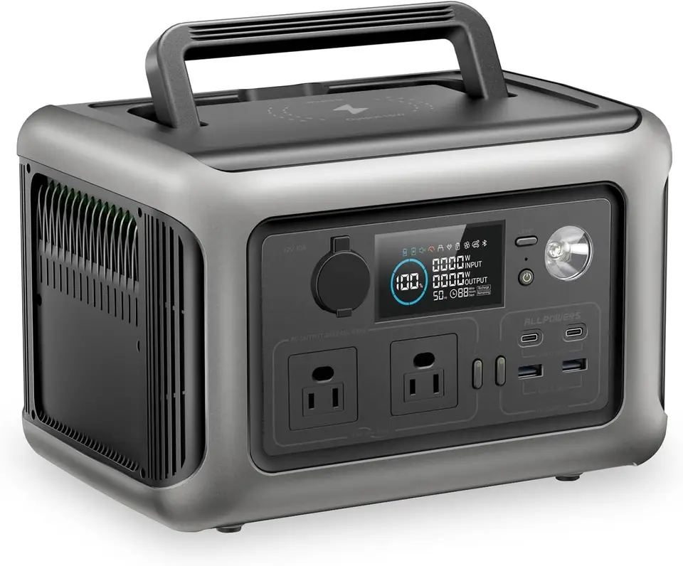 299Wh 600W Prenosná elektráreň R600 LIFEPO4 Batéria zálohovanie s funkciou UPS 1 hodina až plná 400 W vstup