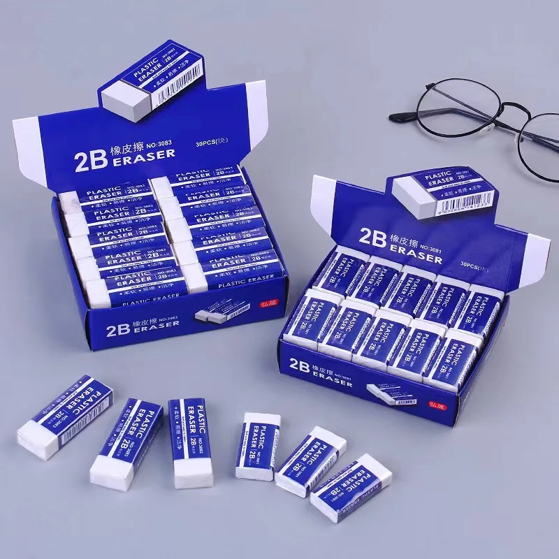 2B Eraser Ultra Soft and Less Tromis Office pre študentov základných škôl, špeciálna guma pre skúšky nevyhnutné na kreslenie
